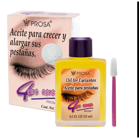 PROSA Big Lashes Eyelash Oil, 15 mL (0.5 fl oz) – Conditioning Lash & Brow Oil with Traditional Botanical Oils – Lightweight Makeup Remover – Daily Lash Care for Natural-Looking Lashes – by PROSA