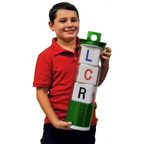 BIG LCR Left Center Right Dice Game - Classic (GREEN)