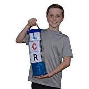 BIG LCR Left Center Right Dice Game - Zip Bag (BLUE)