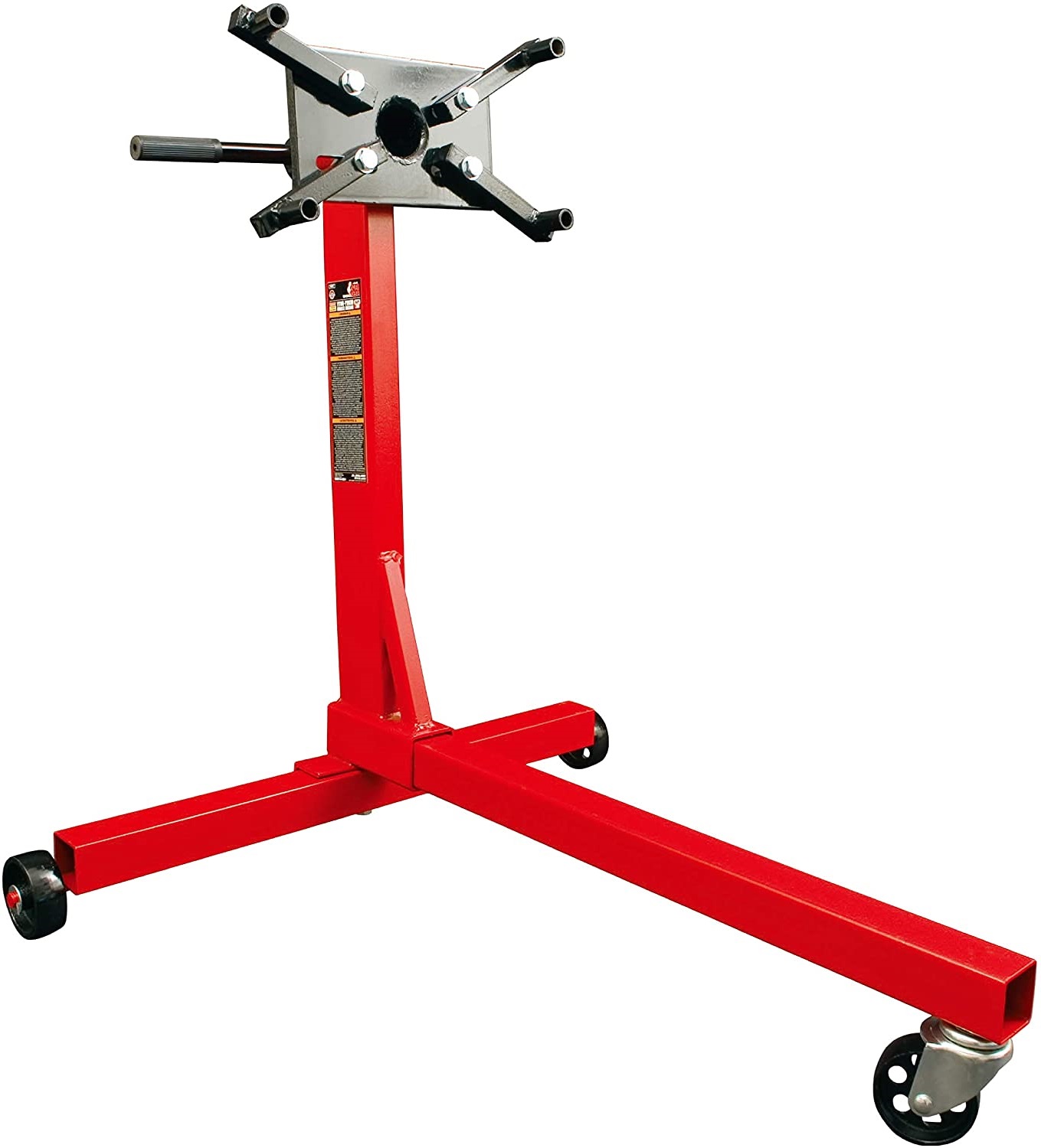 BIG RED 3/8 Ton (750 lb) Steel Rotating Engine Stand with 360 Degree Rotating Head, Red, T23401 - image 1 of 8