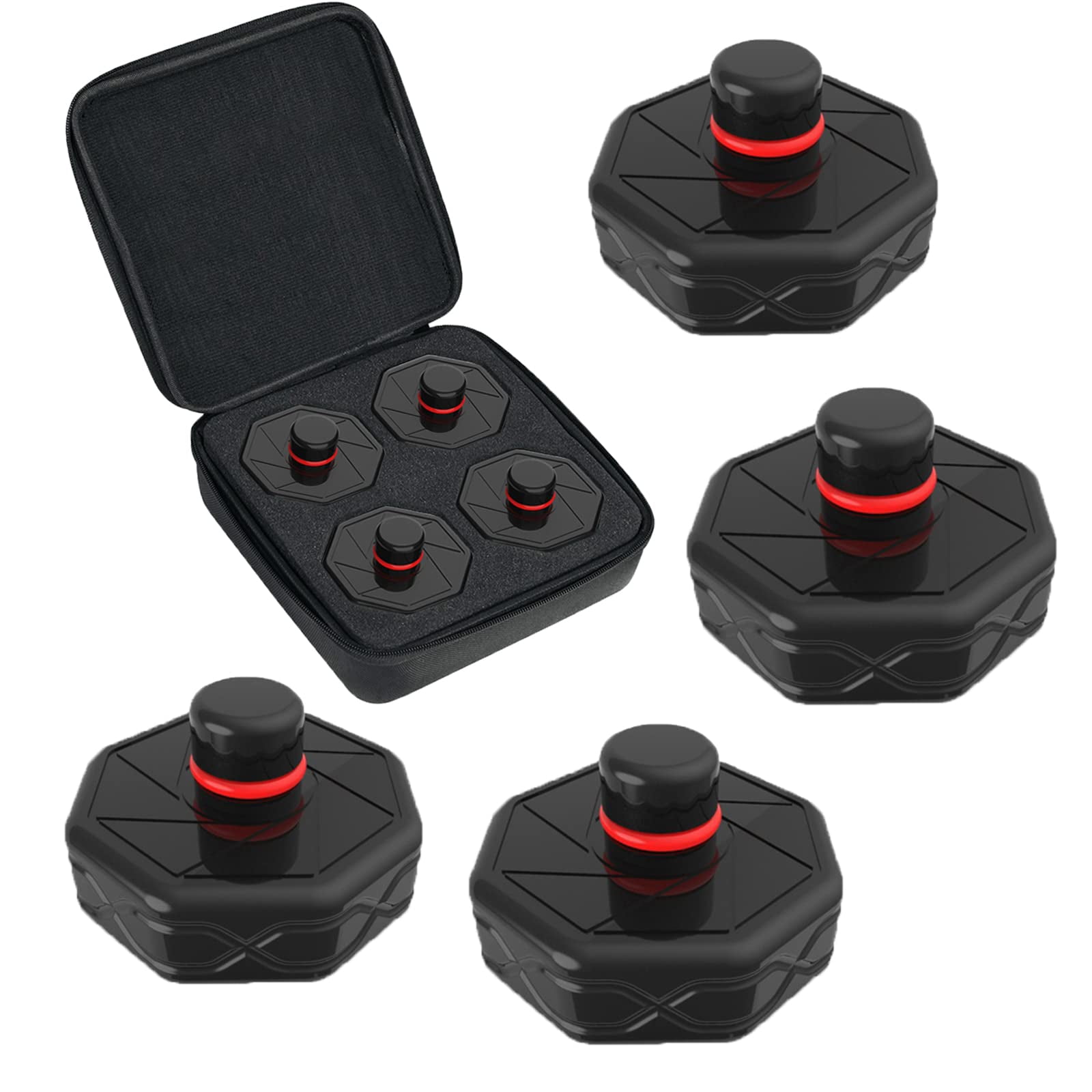 BIG RED 4 Packs Lifting Jack Pads/Pucks for Tesla Model Y/S/3/X with a