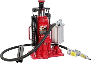 BIG RED 12 Ton Pneumatic Air Hydraulic Bottle Jack for Heavy Vehicles
