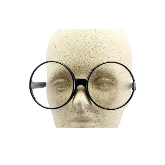 BIG ROUND EYE GLASSES-BLACK