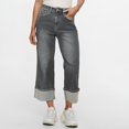 thumbnail image 1 of BIG SALE!! Women's Wide Leg Jeans High Waisted Straight Leg Jeans Loose Trendy Ankle Length Denim Pants with Pocket Baggy Jeans Wide Leg Trendy Casual Mid Cuffed Hem Denim Pants, 1 of 6