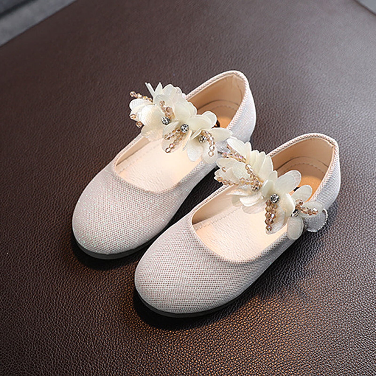 Toddler Girls Ankle Pearls Strap Sequin Sandals Kids Baby Princess Wedding  Shoes  eBay