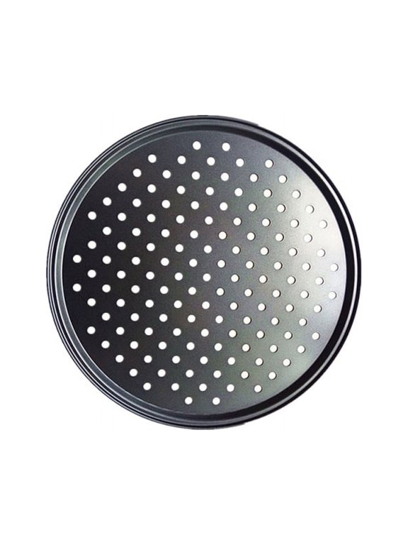 BIG SAVE! Pizza Pan, Pizza Baking Tray DIY Breathable Baking Tray High Temperature Baking Tray For Oven,9.6/10.2/11/12.6inch,Black