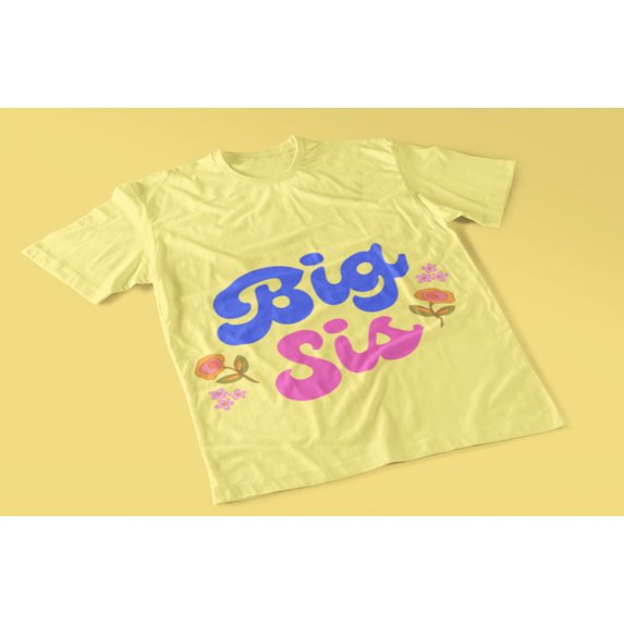 "BIG SIS" KIDS GIRLS WOMEN T-SHIRTS