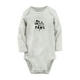 thumbnail image 1 of MY BIG SISTER HAS PAWS Funny Rompers, Newborn Baby Unisex Bodysuits, Infant Jumpsuits, Toddler 0-12 Months Kids Long Sleeves Oufits (Gray, 6-12 Months), 1 of 4