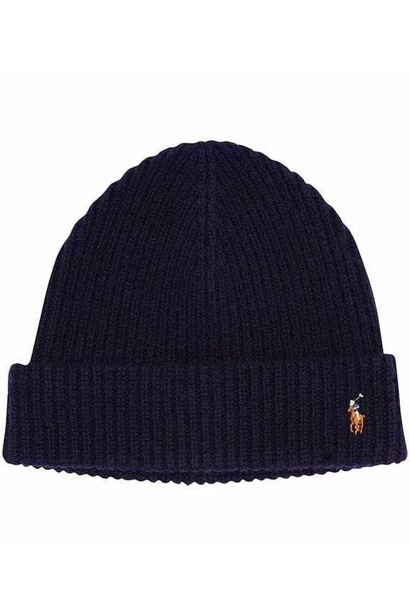 (BIG SIZE .LARGE) Polo Ralph Lauren Men's Signature Pony Wool-Blend Beanie LARGE