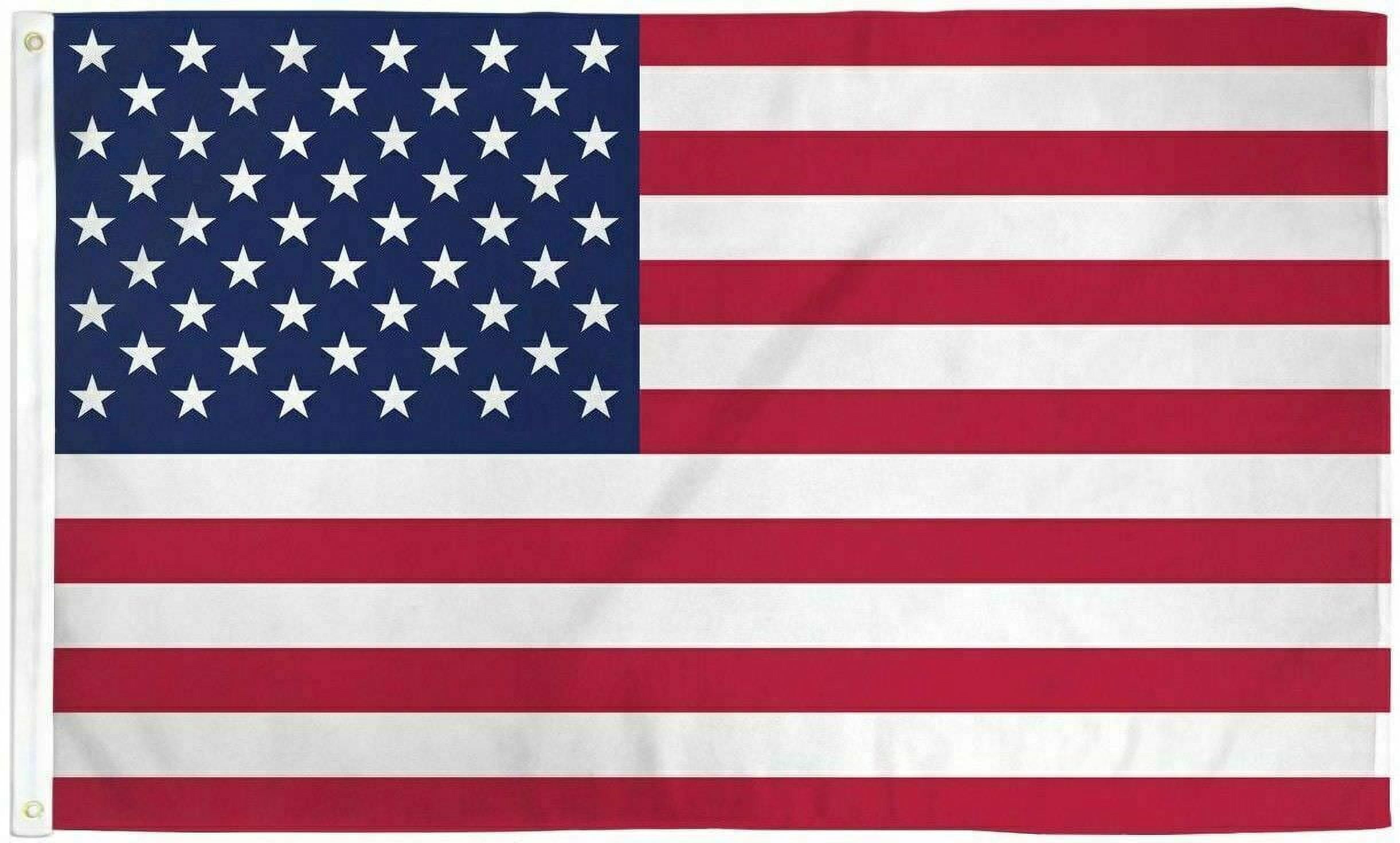 BIG US Flag 5x8 ft Polyester with Metal Grommets USA American America Stars 100D