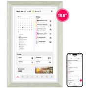 BIGASUO 15.6 inch Digital Calendar Wall Planner & Chore Chart, 1080P Interactive Display Touch Screen Smart Family Schedules, Meal Planner, To Do List, Task & Rewards, Wall & Desk Mountable