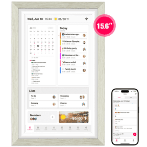 BIGASUO 15.6 inch Digital Calendar Wall Planner & Chore Chart, 1080P Interactive Display Touch Screen Smart Family Schedules, Meal Planner, to Do List, Task & Rewards, Wall & Desk Mountable