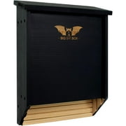 BIGBATBOX - Bat House for Outdoors - Clean Your Backyard from Mosquitoes - Wooden Bat House Kit - with Our Proven Bat Box Design, You are Almost d to Attract Bats! WildYard 2 Chamber Black (Up to 75 Bats)