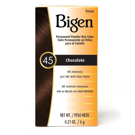 BIGEN - Permanent Powder Hair Color [ CHOCOLAT #45 ] 0.21 Oz. * BEAUTY TALK LA *