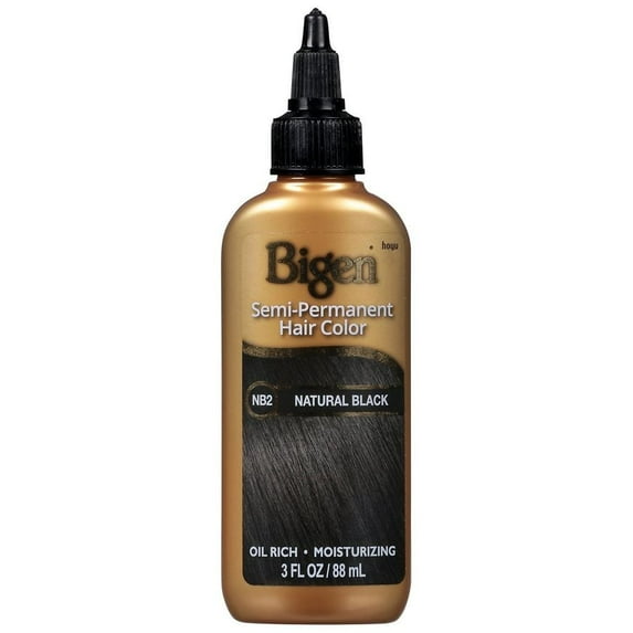 BIGEN Semi-Permanent Hair Color For Men, Natural Black 3.0 fl oz