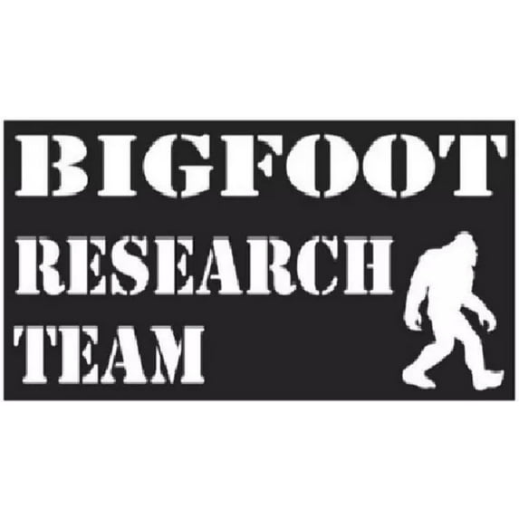 BIGFOOT RESEARCH TEAM BLACK Vinyl Decal Bumper Sticker