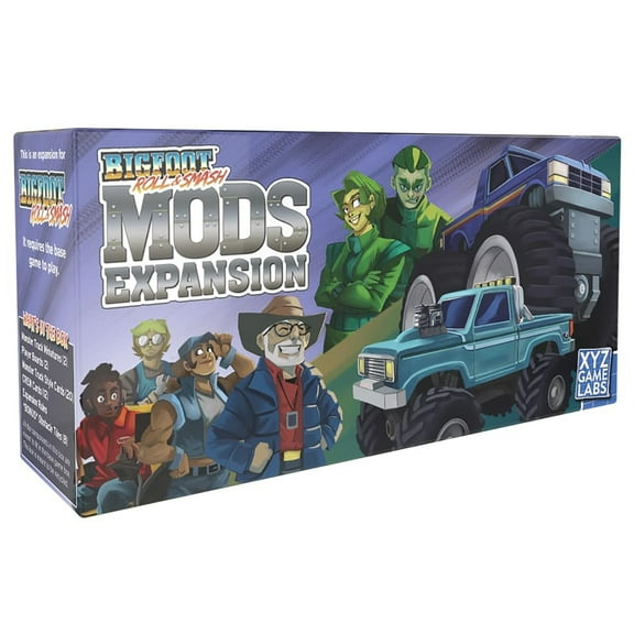 BIGFOOT: Roll & Smash MODS Expansion W/ Monster Truck Dice & Puzzle Game