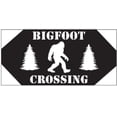 thumbnail image 1 of BIGFOOT SASQUATCH CROSSING BLACK Vinyl Decal Bumper Sticker, 1 of 1