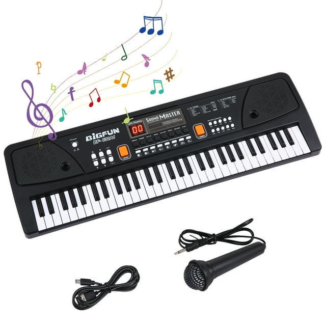 BIGFUN 61 Keys Keyboard Piano, Children's Piano Keyboard, Portable
