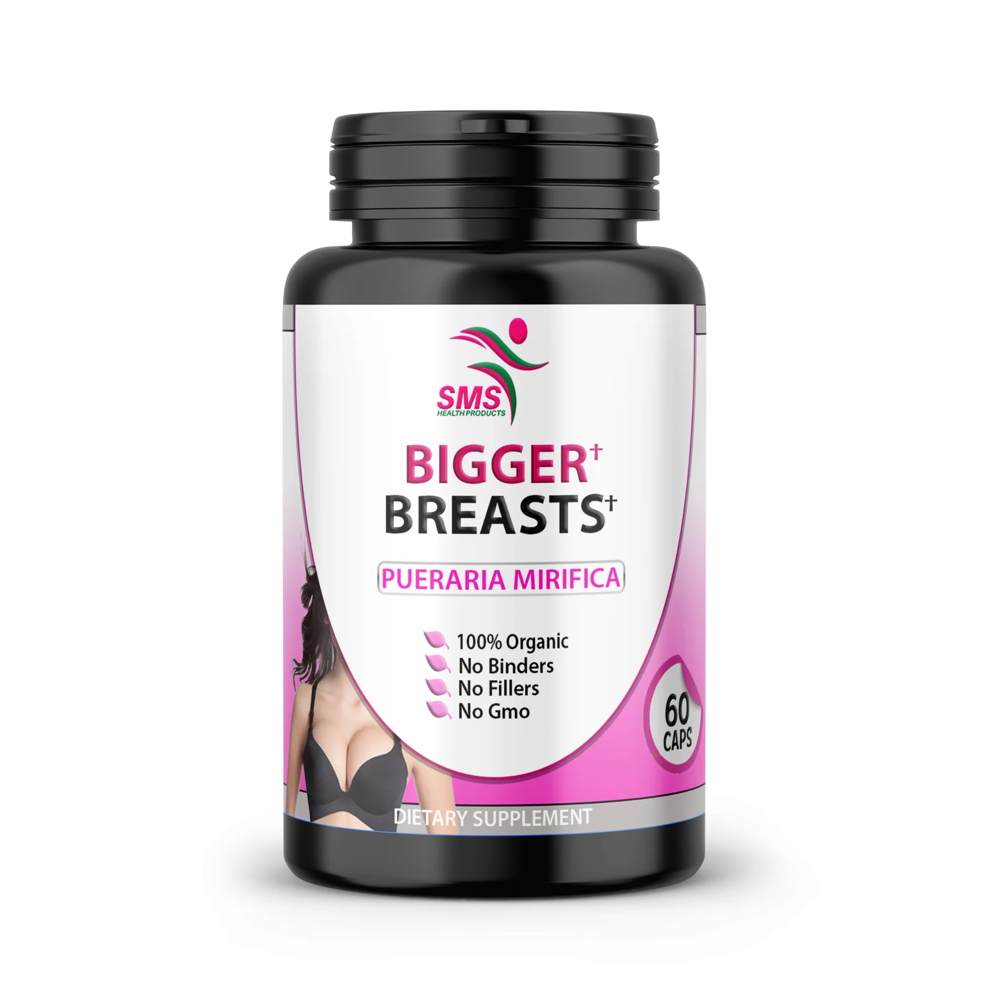 BIGGER BREASTS BY SMS PUERARIA MIRIFICA 60 CAPSULES ORGANIC 5000mg