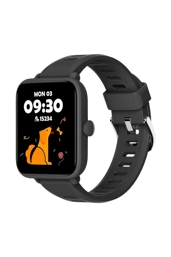 Kids Smart Watch, 1.5''HD Touchscreen Fitness Tracker for Girls Boys, 5ATM Waterproof, Black