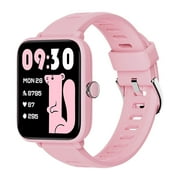 BIGGERFIVE Kids Smart Watch, 1.5''HD Touchscreen Fitness Tracker for Girls Boys, 5ATM Waterproof, Black