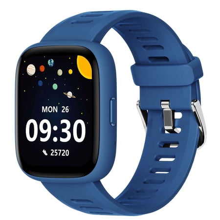 BIGGERFIVE Smart Watch for Kids, 1.8" Fitness Tracker Watch Pedometer, IP68 Waterproof, Sleep Monitor, Calorie Step Counter, 5 Puzzle Games with/Without APP for Girls Teens 5-16