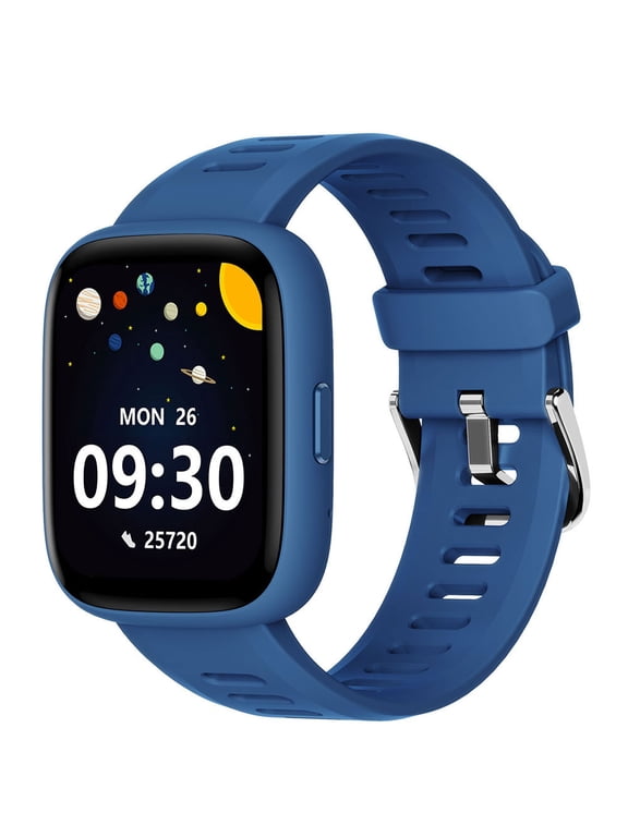 Smart Watch for Kids, 1.8" Fitness Tracker Watch Pedometer, IP68 Waterproof, Sleep Monitor, Calorie Step Counter, 5 Puzzle Games with/Without APP for Girls Teens 5-16