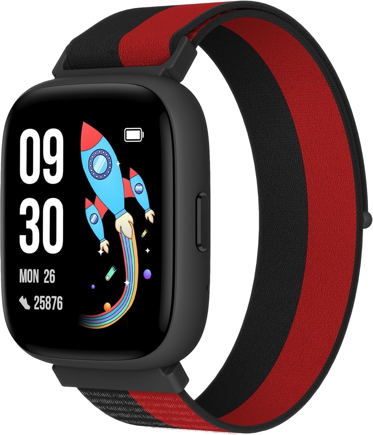 BIGGERFIVE Smart Watch for Kids, 1.8" Fitness Tracker Watch Pedometer, Sleep Monitor, IP68 Waterproof, Calorie Step Counter, Puzzle Game with/Without APP for Girls Teens 5-16,