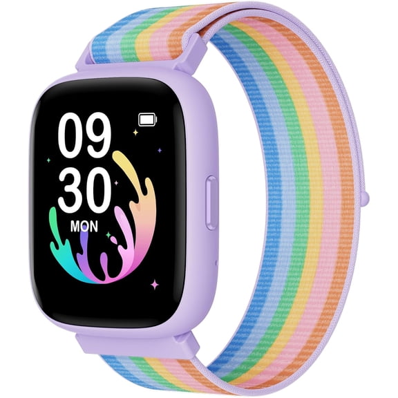BIGGERFIVE Smart Watch for Kids, 1.8" Fitness Tracker Watch Pedometer, Sleep Monitor, IP68 Waterproof, Calorie Step Counter, Puzzle Game with/Without APP for Girls Teens 5-16,
