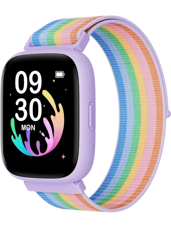 Smart Watch for Kids, 1.8" Fitness Tracker Watch Pedometer, Sleep Monitor, IP68 Waterproof, Calorie Step Counter, Puzzle Game with/Without APP for Girls Teens 5-16,