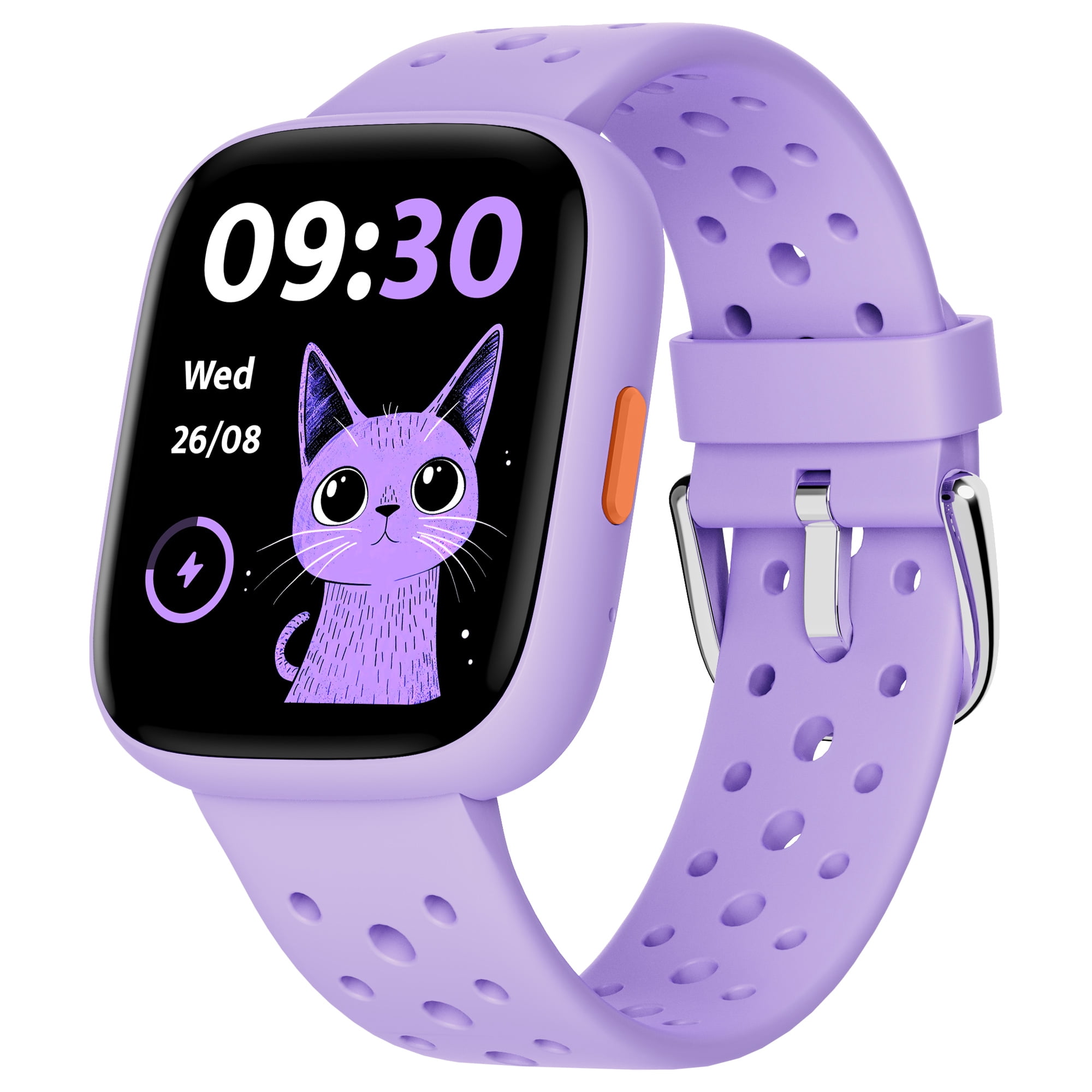 1.8" Smartwatch for Girls Smart Watch for Kids with Puzzle Games Pedometer Children Touch Screen Purple
