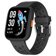 BIGGERFIVE Smart Watch for Kids No APP No Phone Needed, 1.8" Fitness Tracker Watch Pedometer, Sleep Monitor, IP68 Waterproof, Step Counter, Puzzle Games for Girls Boys Teens 5-16, Black