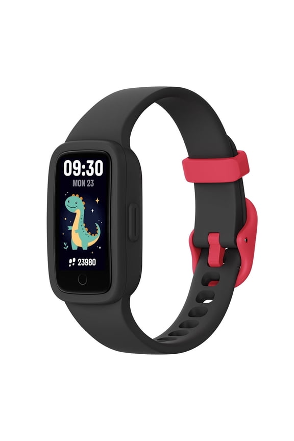 Vigor 3 Kids Fitness Tracker Watch, AMOLED Screen, No App No Phone Needed, 3ATM Waterproof, Heart Rate and Sleep Monitor, Pedometer Watch, Sports Step Counter for Girls Ages 5-15, Black