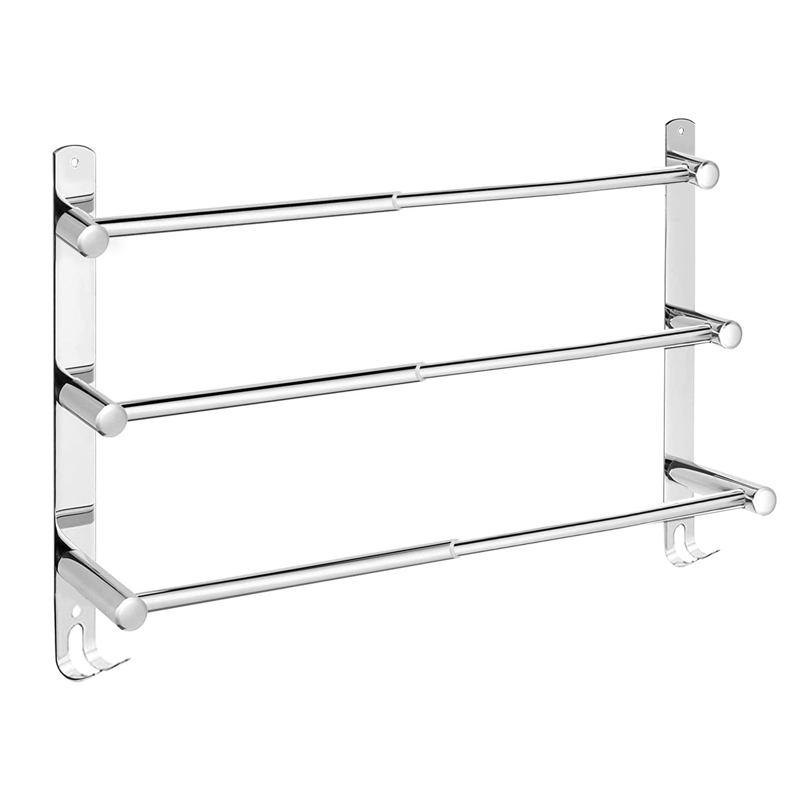 BIGLUFU Stainless Steel Adjustable Towel Bar, Extendable 4378CM, 3