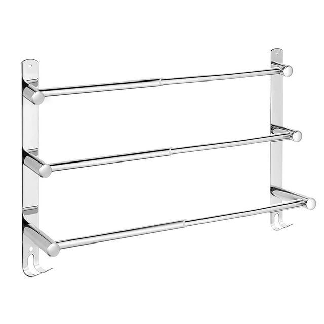 BIGLUFU Adjustable Towel Bar Extendable 4378CM Stainless Steel Adjustable Towel Rack for