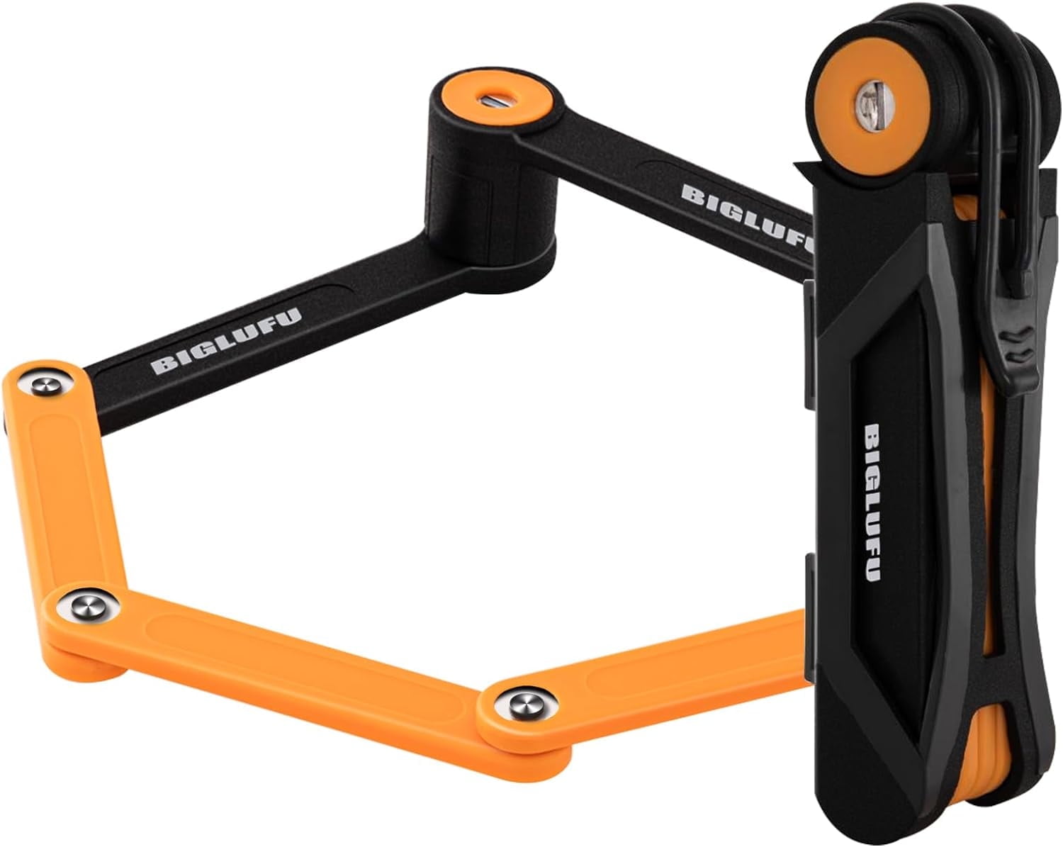 BIGLUFU Bike Lock Bicycle Scooter Motorcycle Folding Locks with