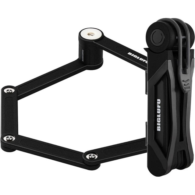 BIGLUFU Foldable Bike Lock with 2 Keys Alloy AntiTheft Strong Secure