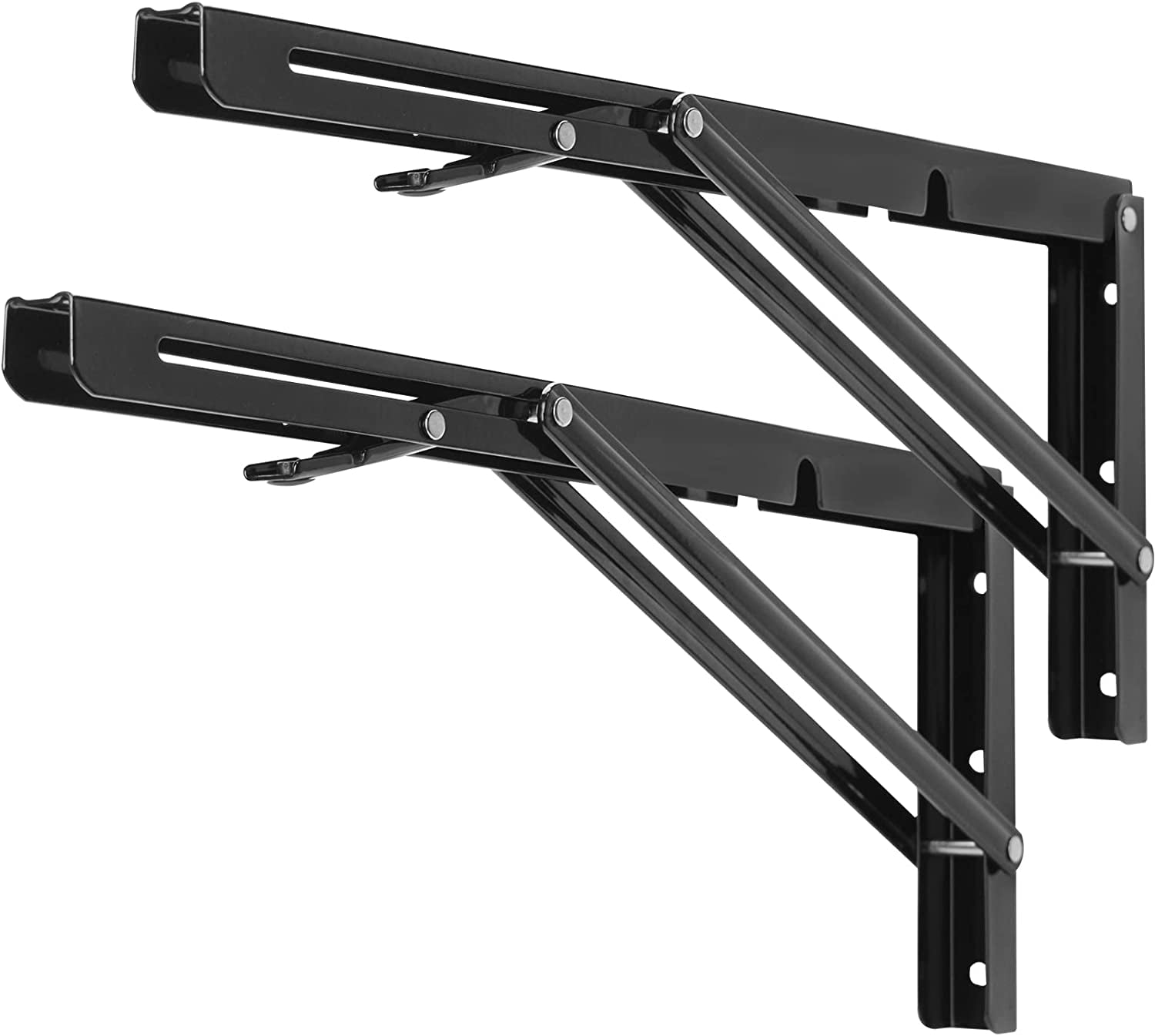 BIGLUFU Folding Shelf Brackets 16 Inch,Shelf Bracket, Max Load 330lb