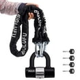 thumbnail image 1 of BIGLUFU Heavy Duty Security Chains 4 Keys U Lock, Black (Chain Lock), 1 of 8