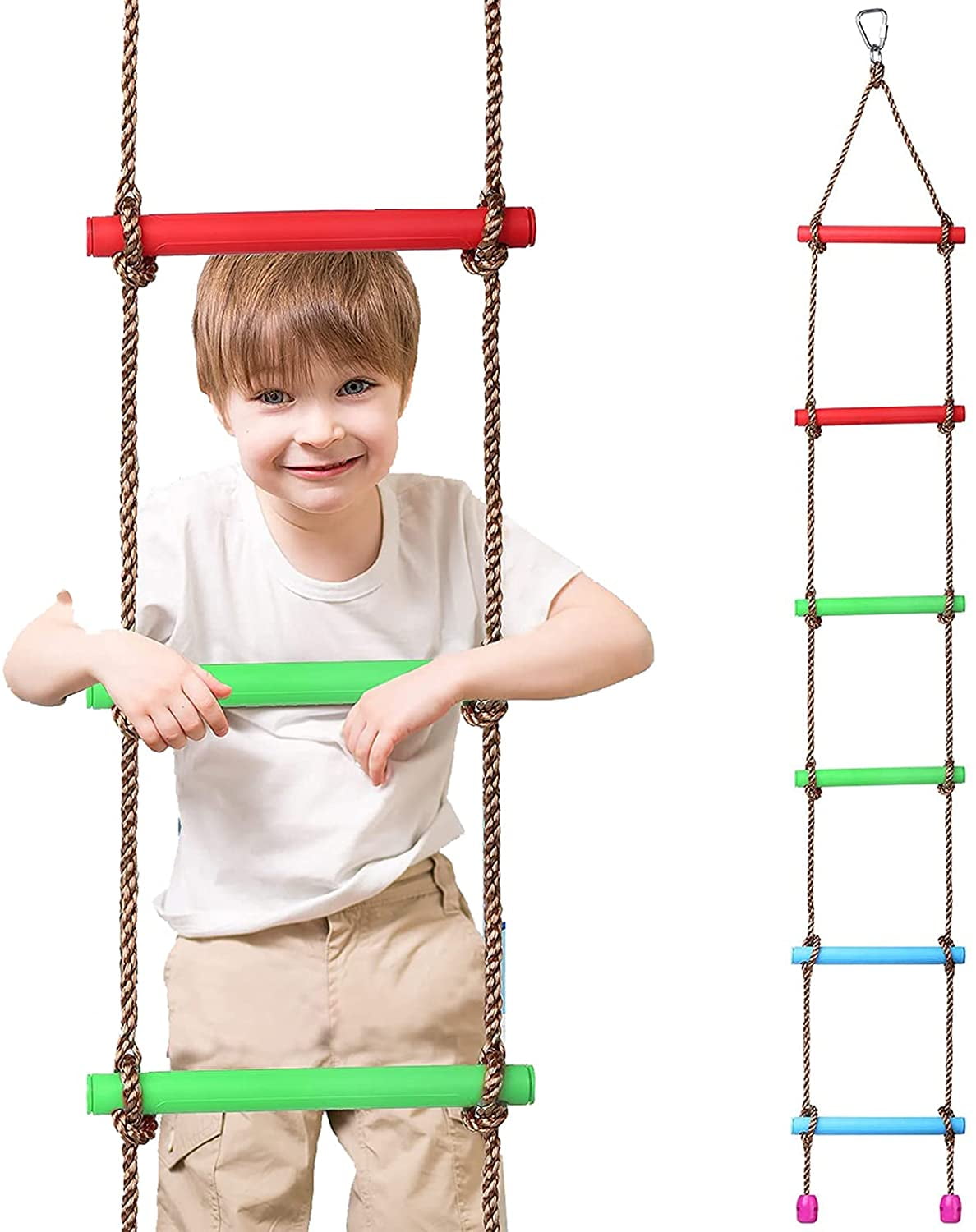 Dioche 6.5 ft. Climbing Rope Ladder for Kids - Swing Set Accessories -  Playground Hanging Ladder for Swing Set - Tree Ladder Toy for Boys  Children, Climbing Ladder Toy Exercise Equipment(Blue) - Yahoo Shopping