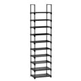 BIGLUFU Shoe Rack, Metal Shoe Organizer with 1 Rows 10 Tiers Metal Shoe Storage 2025 Pairs