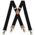 thumbnail image 1 of BIGLUFU Vintage Suspenders for Men Heavy Duty 4 Snap Hooks for Belt Loops Adjustable X, 1 of 8