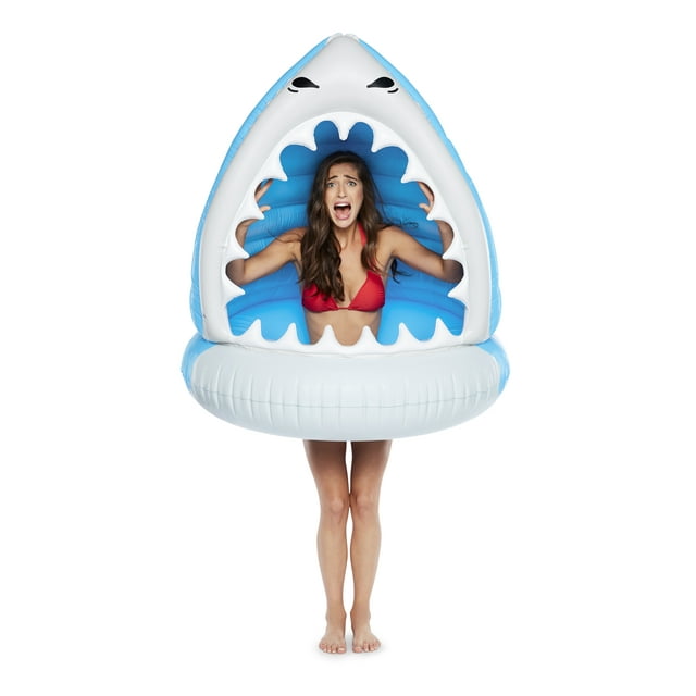 BIGMOUTH INC. Vinyl Inflatable Giant XL Shark Pool Float, Patch Kit