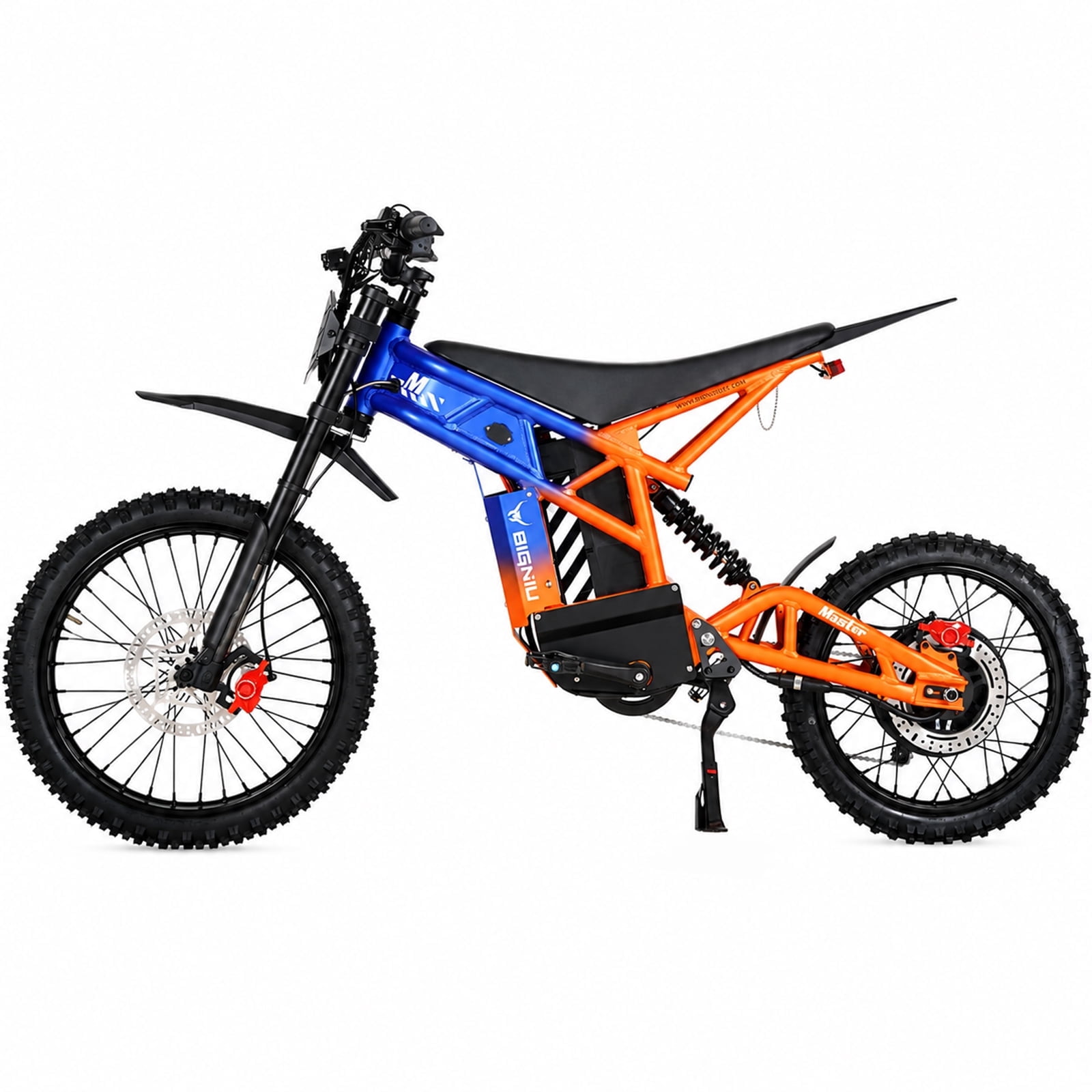 BIGNIU BG-Master Electric Bike for Adults, 3000W Peak Motor, 60V 32Ah (1920Wh) Modularity Battery, UL 2849 Certified, Full Suspension, Up to 43 MPH, Up to 27 Miles