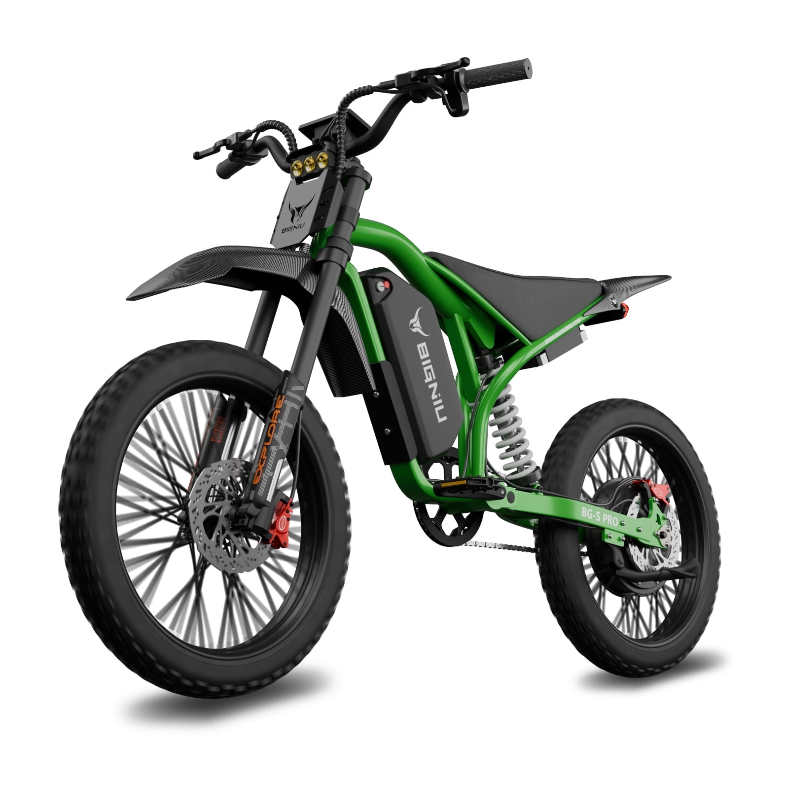 BIGNIU BG-S PRO Electric Bike for Adults 740W Motor 60V 32AH E-Mountain Bike UL2849