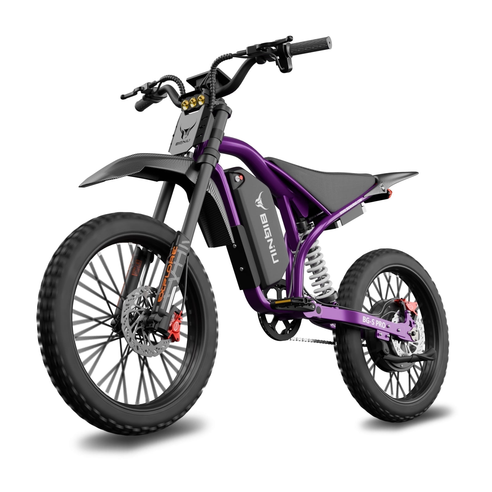 BIGNIU BG-S PRO Electric Bike for Adults 740W Motor 60V 32AH E-Mountain Bike UL2849