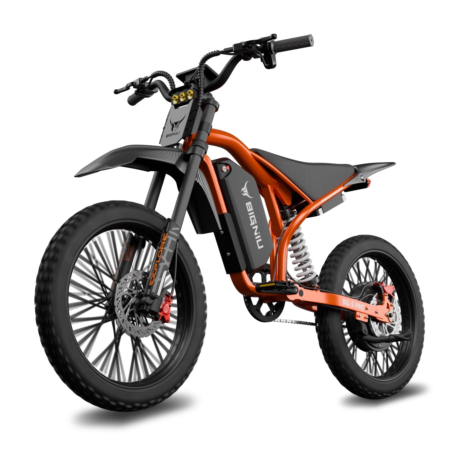 BIGNIU BG-S PRO Electric Bike for Adults 740W Motor 60V 32AH E-Mountain Bike UL2849