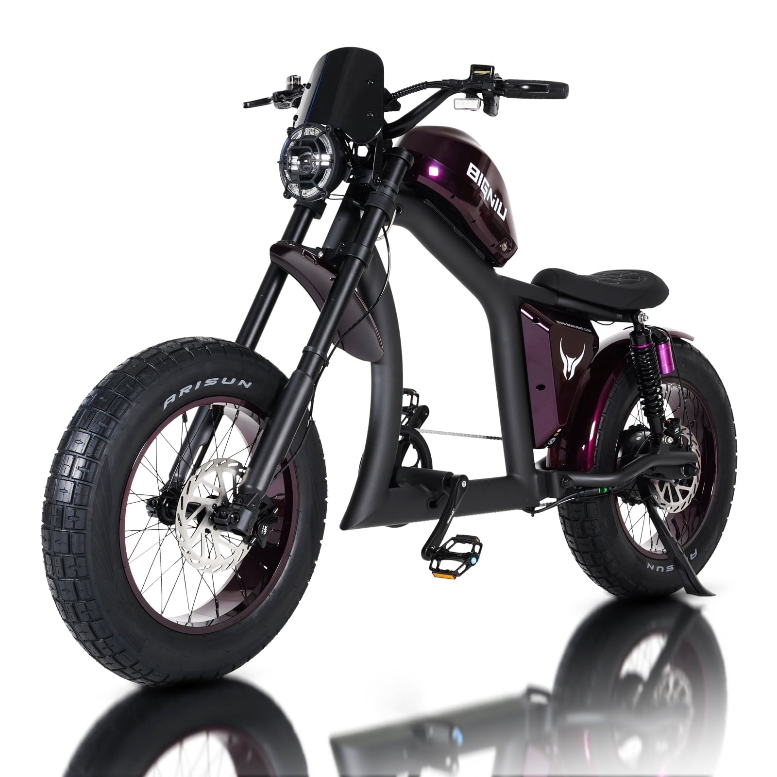 BIGNIU BG-X Electric Bike for Adults,740W Brushless Motor 48V/31.5Ah Up to 40 Miles E-Bike Front/Rear Turn Signal Dual Suspension Ebikes UL2849