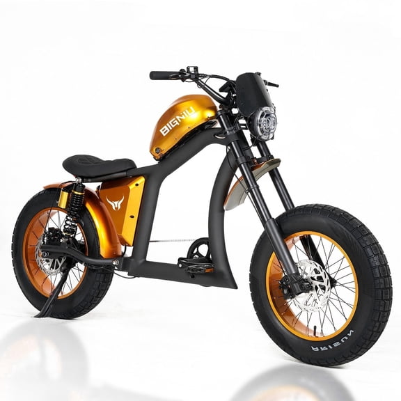 BIGNIU BG-X Electric Bike for Adults – 1500W Motor, 35+MPH E Chopper Bike 48V 31.5Ah UL 2849